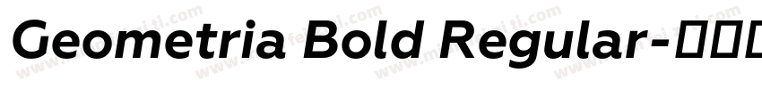Geometria Bold Regular字体转换